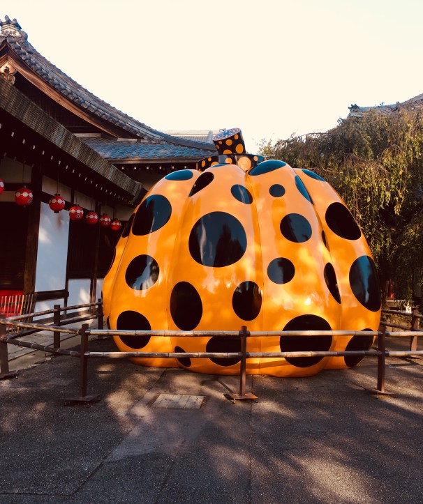 A Yayoi Kusama pumpkin